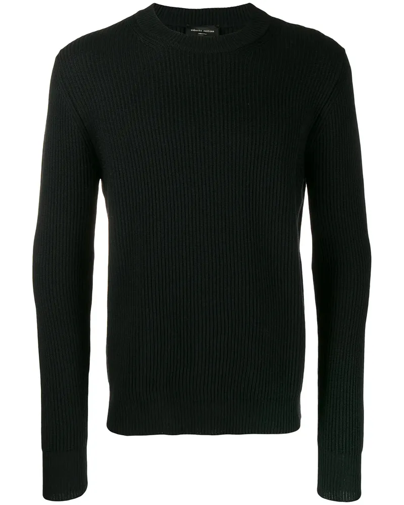 Roberto Collina Gestrickter Pullover - Schwarz Schwarz