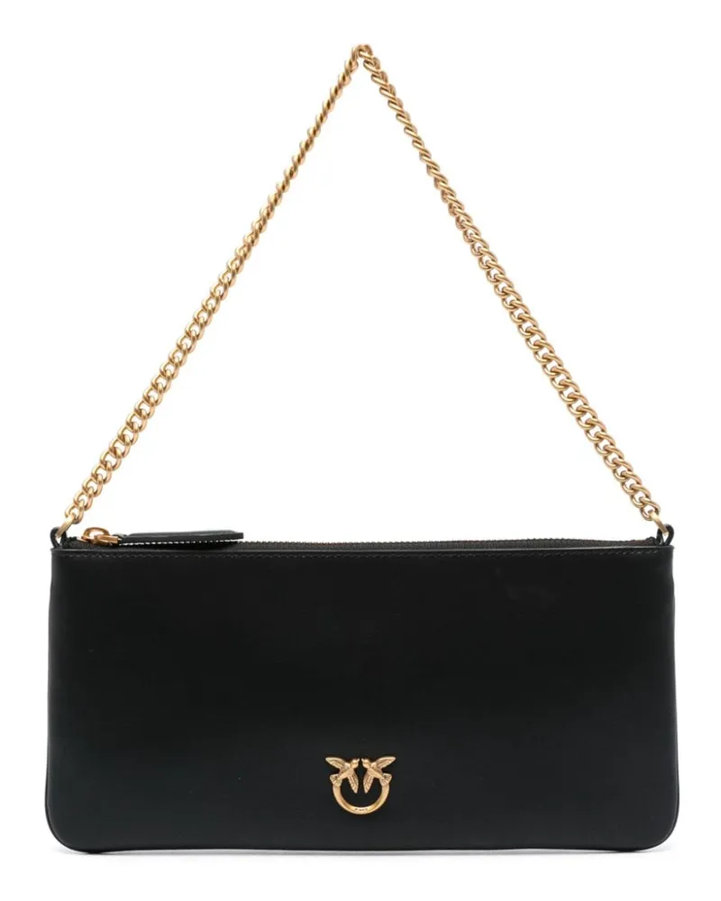 Pinko Love Birds Schultertasche - Schwarz Schwarz