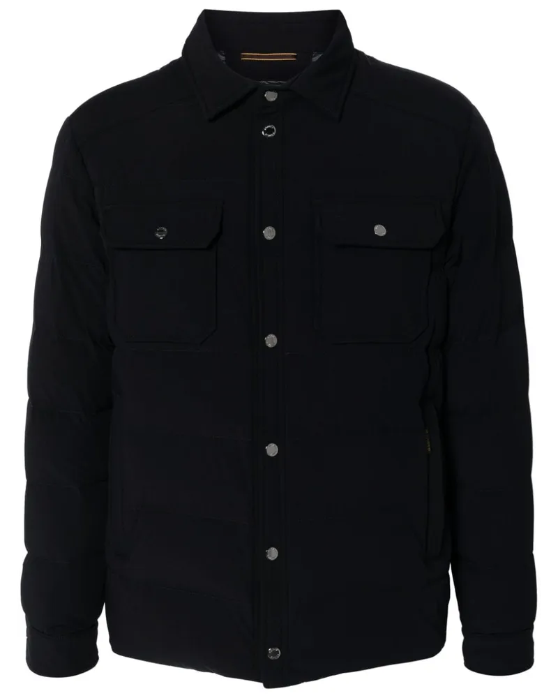 MOORER Wasserabweisende Jacke mit Futter - Blau Blau