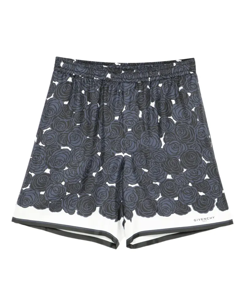 Givenchy floral-print bermuda shorts - Blau Blau