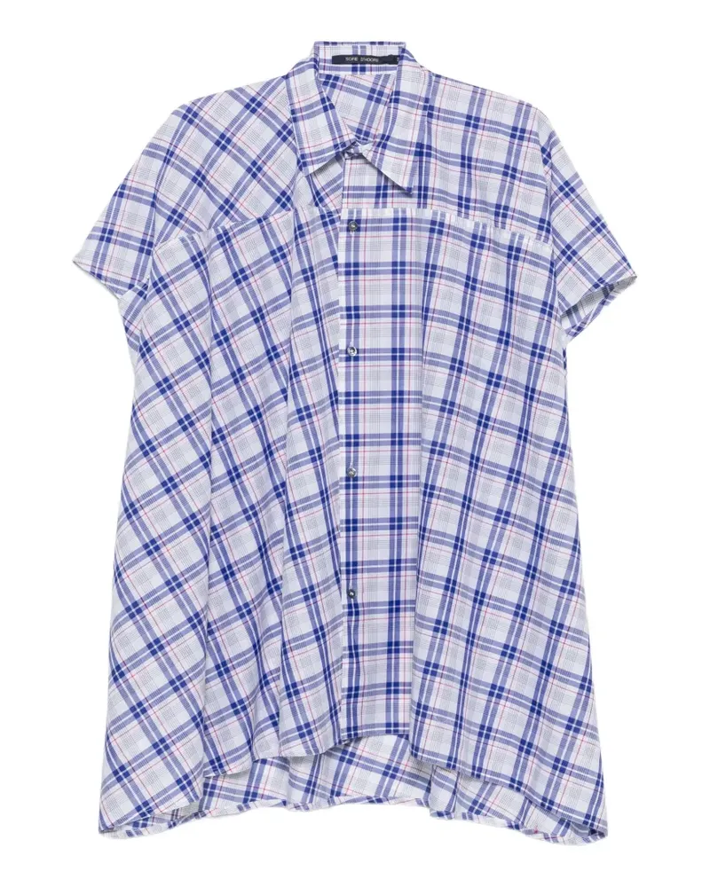 Sofie D'Hoore Balder check-print shirt - Blau Blau