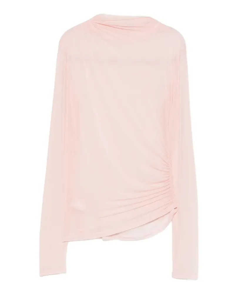 Patrizia Pepe Semi-transparentes Oberteil - Rosa Rosa
