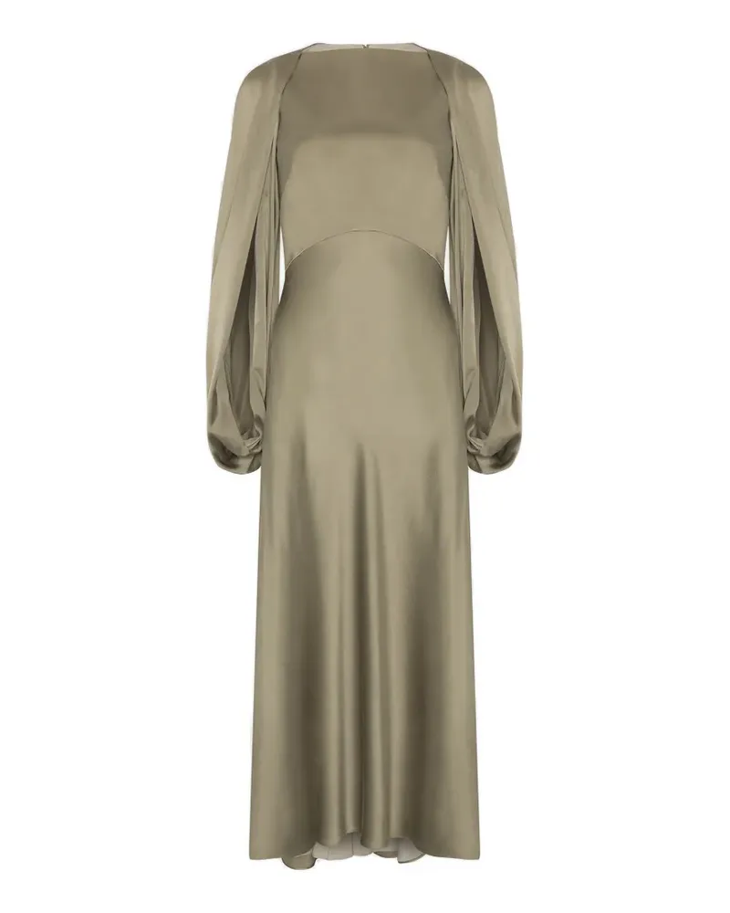 Roksanda Ilincic Koda Kleid mit Cape-Ärmeln - Grün Grün