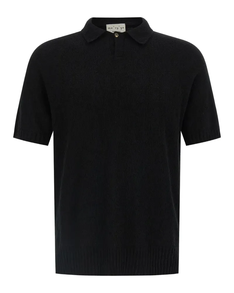 MA'RY'YA short-sleeve polo shirt - Schwarz Schwarz