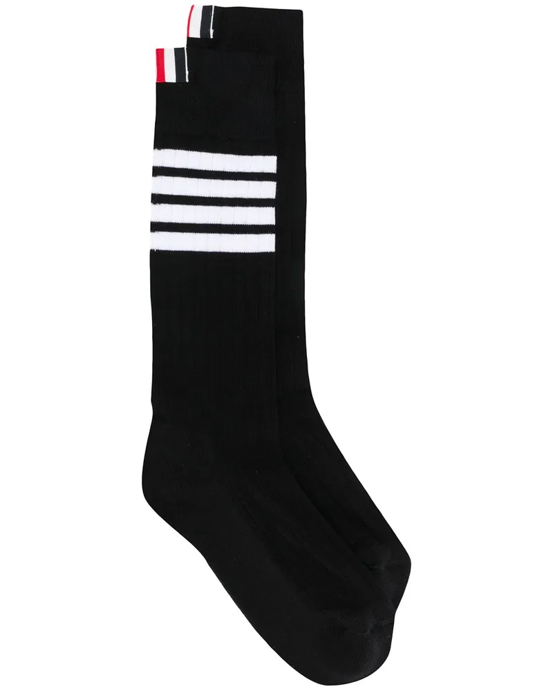 Thom Browne Socken mit Streifen - Schwarz Schwarz