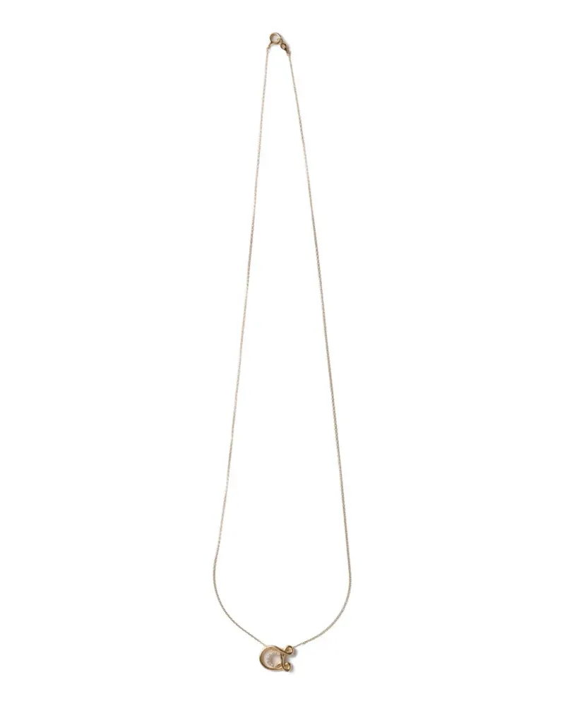 Charlotte Chesnais embellished letter-A necklace - Gold Gold