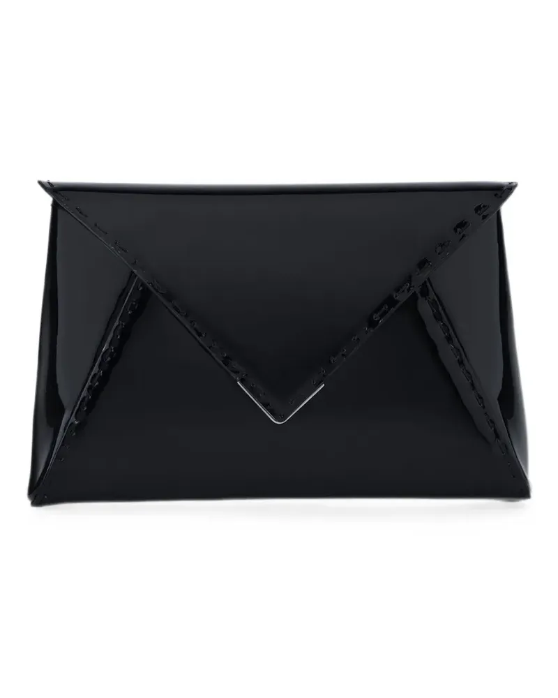 Tyler Ellis Lee Pouchet Clutch aus Lackleder - Schwarz Schwarz