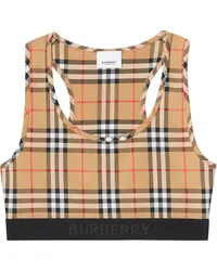 Burberry Sport-BH mit Vintage-Check Braun