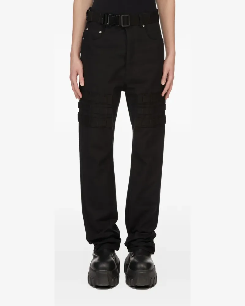 Rick Owens Geth belted cargo trousers - Schwarz Schwarz