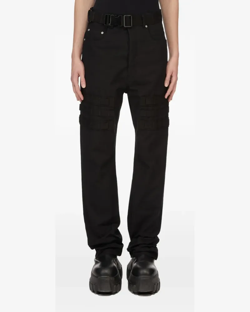 Rick Owens Geth Cargohose mit Gürtel - Schwarz Schwarz