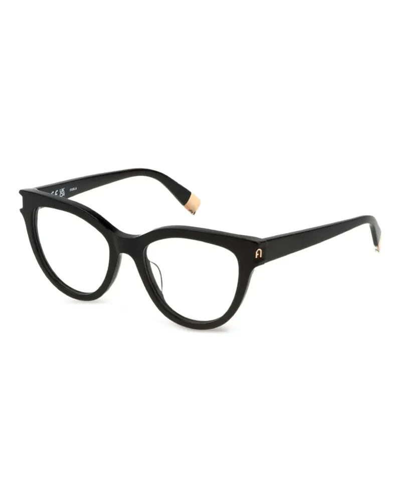 Furla geometric logo-detail glasses - Schwarz Schwarz