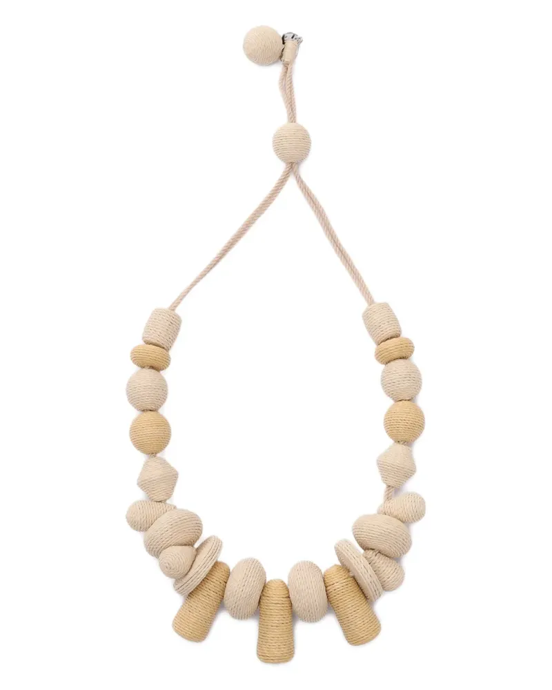 Max Mara Soraia Halskette mit Kordelperlen - Nude Nude