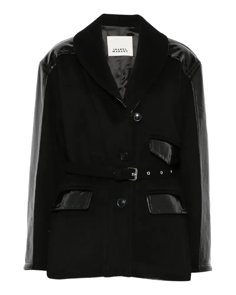 Isabel Marant belted panelled coat - Schwarz Schwarz