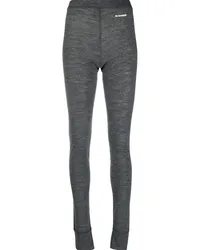 Jil Sander Melierte Leggings Grau