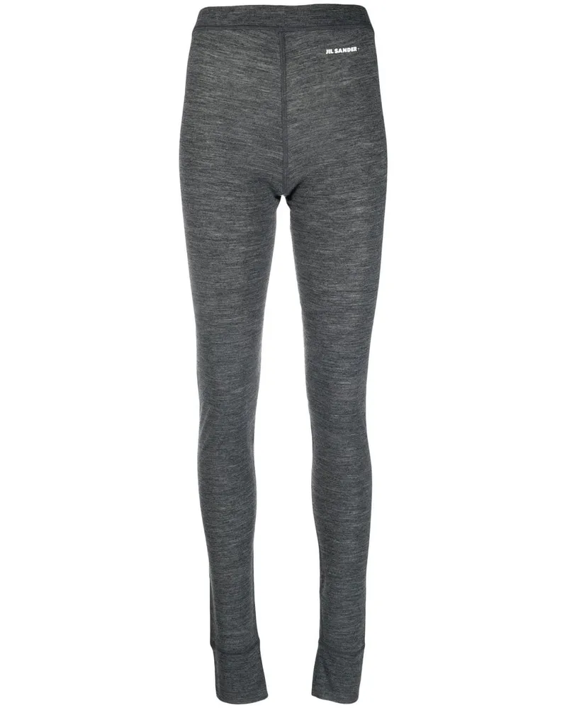 Jil Sander Melierte Leggings - Grau Grau
