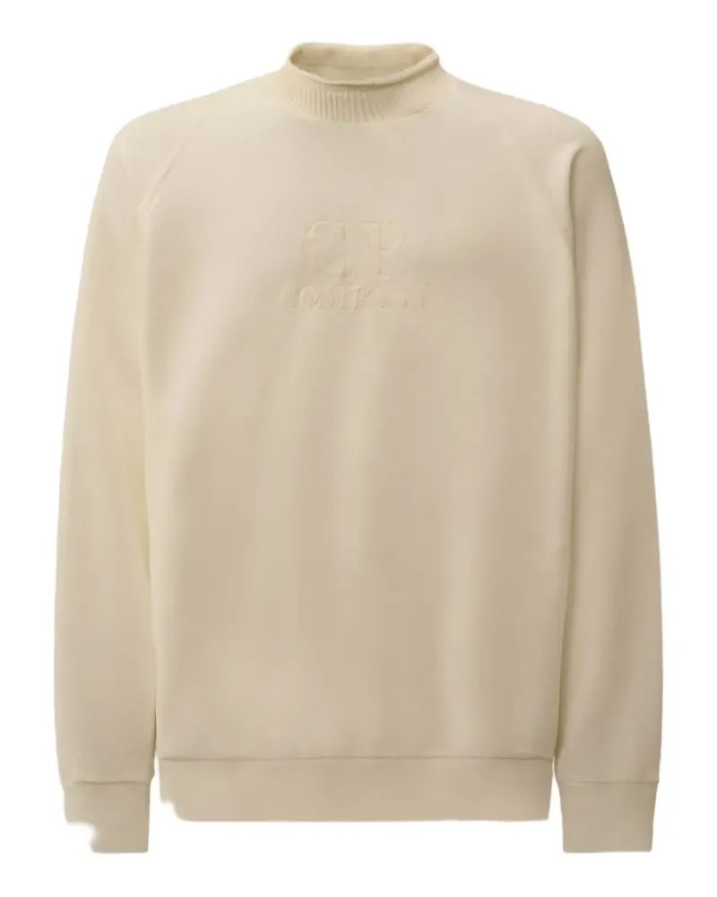C.P. Company Sweatshirt mit Logo-Stickerei und Raglanärmeln - Weiß Weiß
