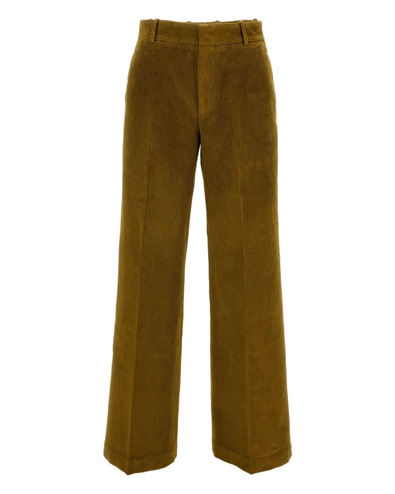 Cellar Door Straight-Leg-Hose aus Cord - Grün Grün