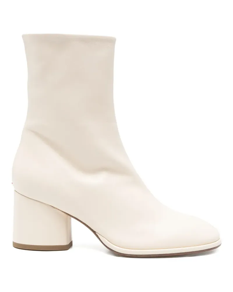 aeyde Ayla round-toe boots - Nude Nude