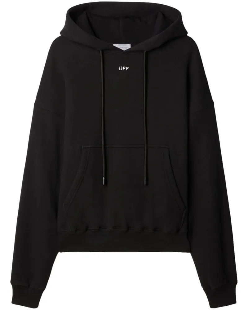 OFF-WHITE Off Stamp Hoodie Schwarz