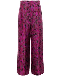 Lanvin Hose mit Pinselstrich-Print Rosa