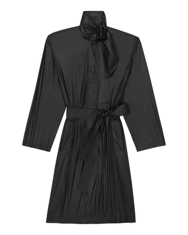 Saint Laurent Lavallière buckle-neck trench coat - Schwarz Schwarz