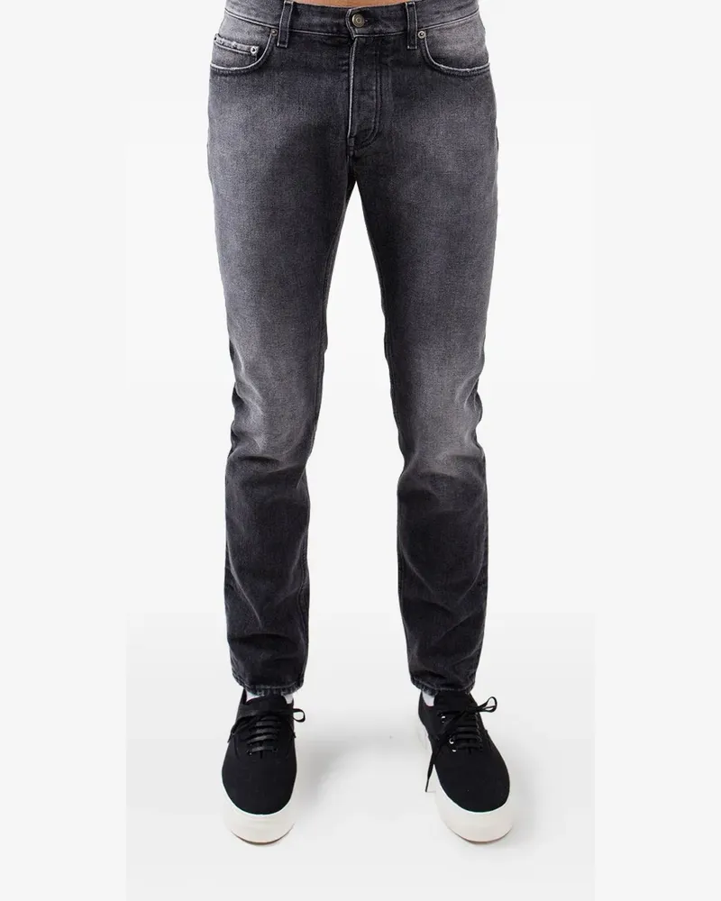 Harmony Gerade Jeans im Used-Look - Grau Grau