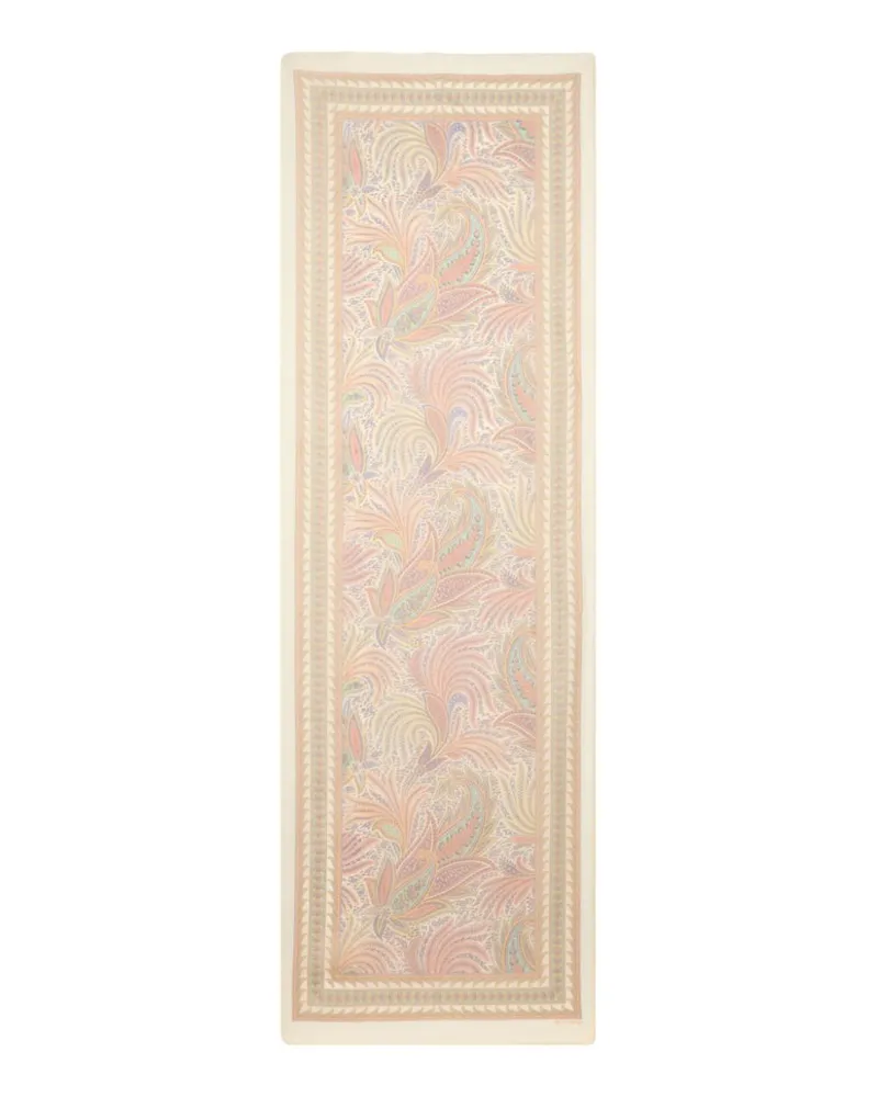 Etro Schal aus Seide mit Paisley-Print - Nude Nude