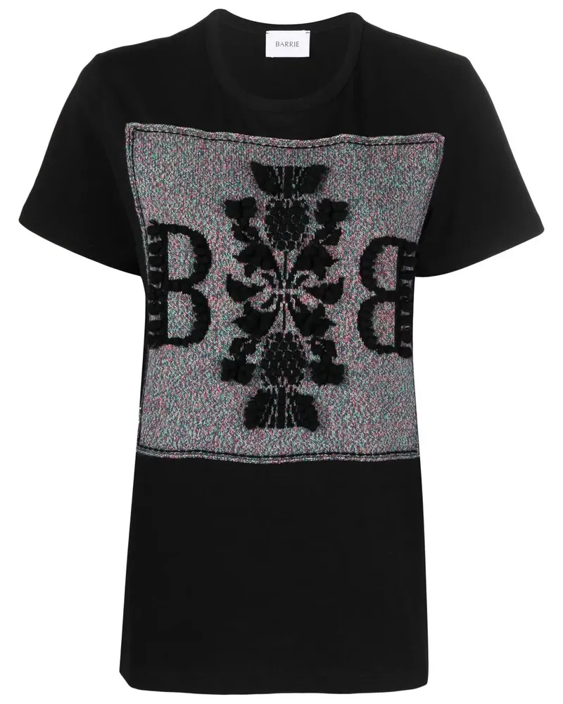 Barrie T-Shirt mit Logo-Patch - Schwarz Schwarz