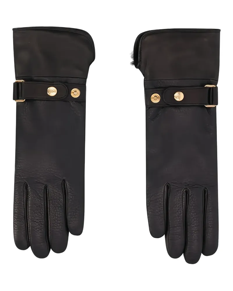 Longchamp leather gloves - Schwarz Schwarz