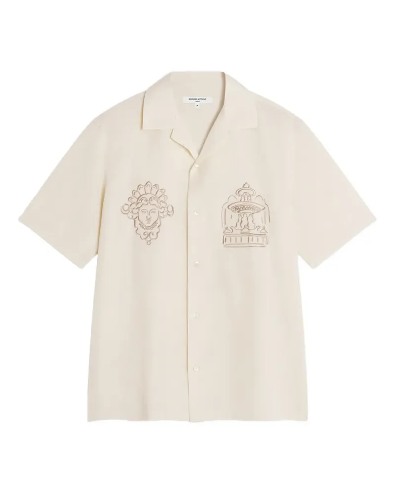 Kitsuné Parisian Monuments Resort shirt - Nude Nude