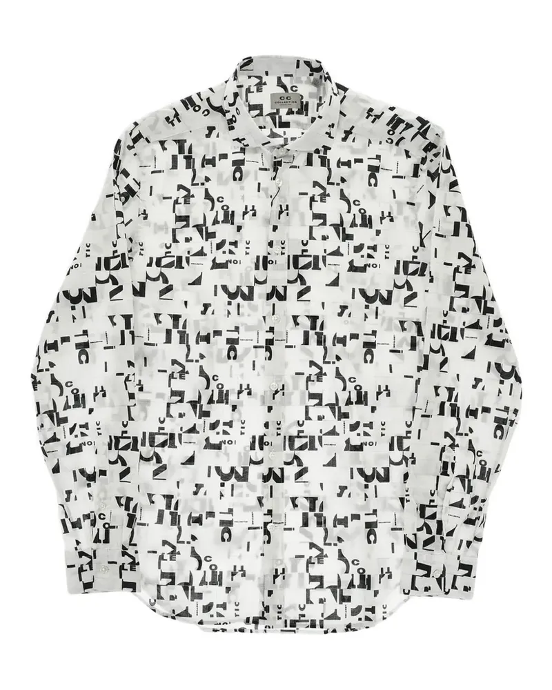 Corneliani Hemd mit Monogramm - Weiß Weiß