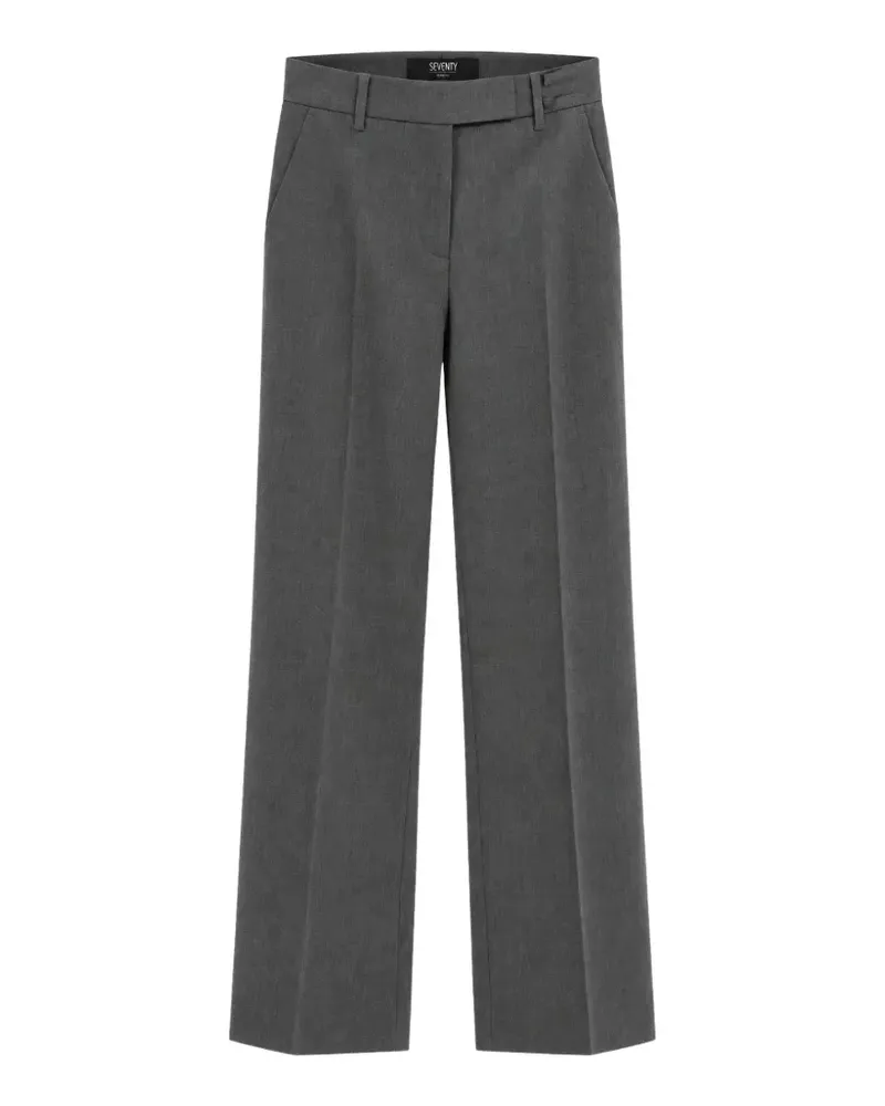 Seventy Gerade Hose mit Bügelfalten - Grau Grau
