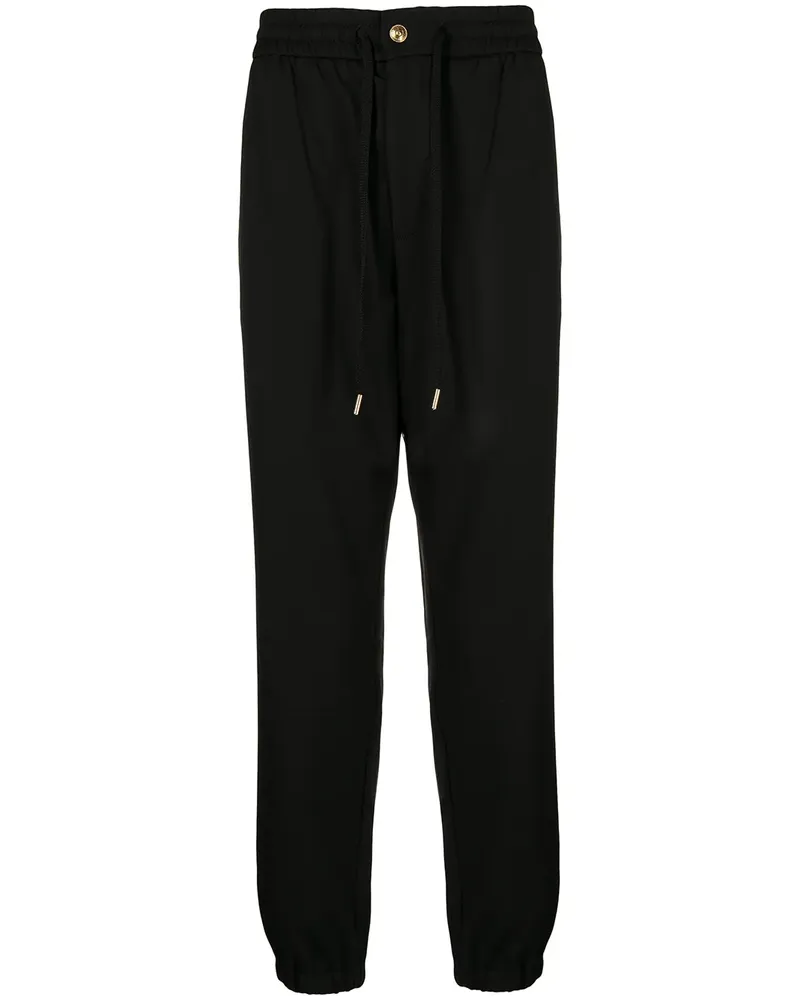 Versace Jeans Jogginghose mit Logo-Patch - Schwarz Schwarz