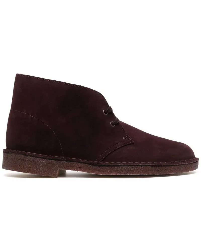 Clarks Schnürstiefel aus Wildleder - Violett Violett