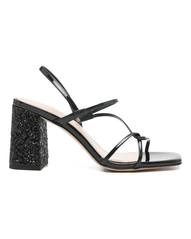 Sandro Sandalen mit Glitter-Optik - Schwarz Schwarz