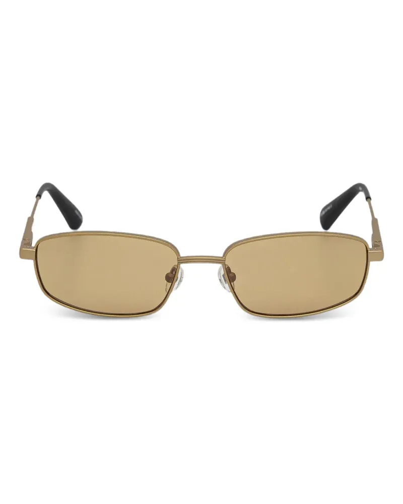 Jacquemus Sonnenbrille mit eckigem Gestell - Braun Braun