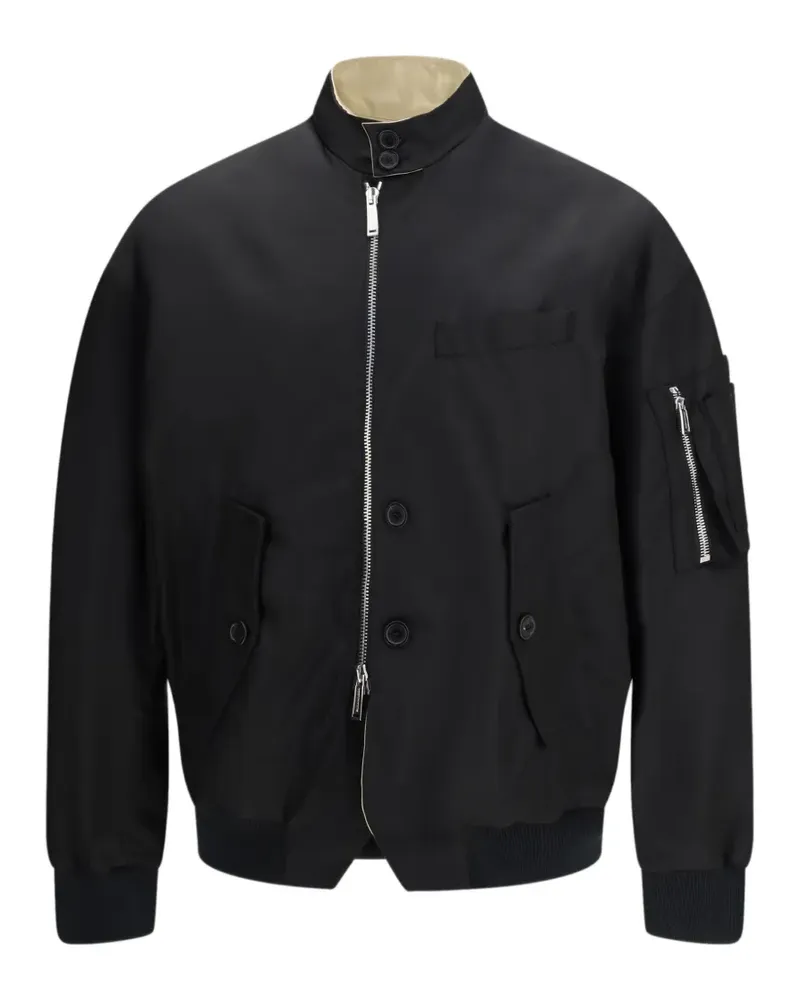 Dsquared2 Heritage zip pockets bomber jacket - Schwarz Schwarz