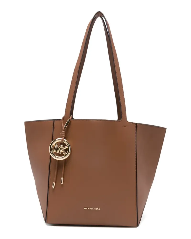 Michael Kors Jordi Tote Bag mit Logo-Anhänger - Braun Braun