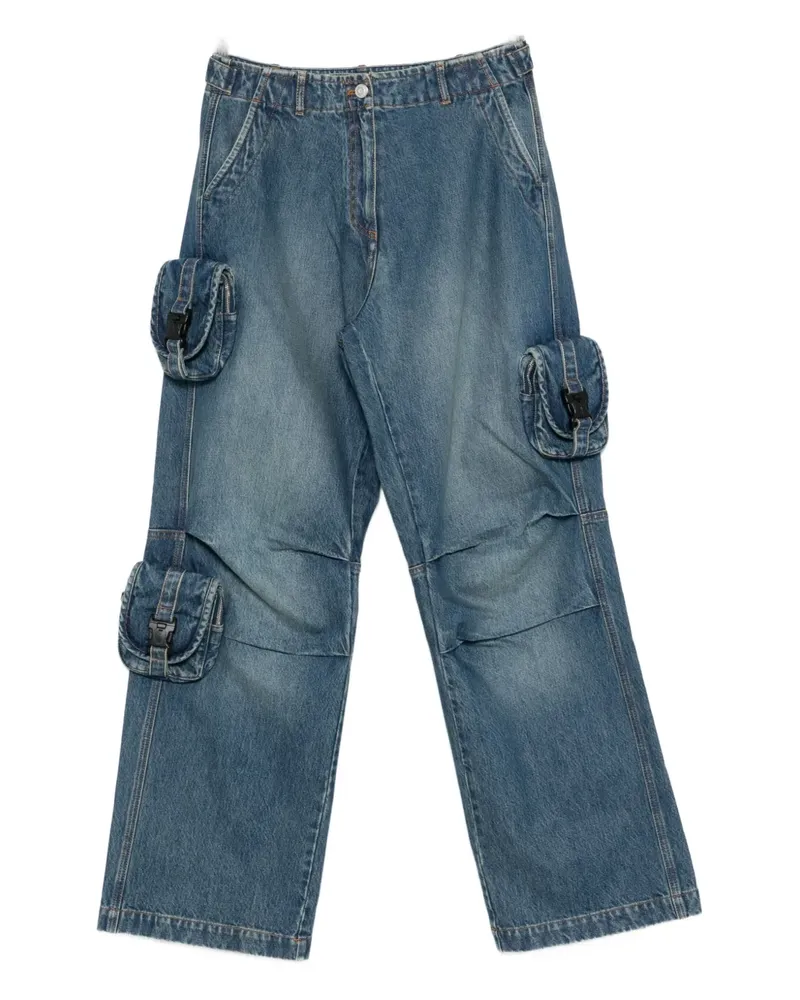 COPERNI flap-pocket cotton jeans - Blau Blau