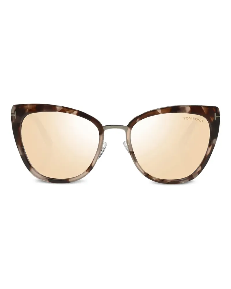 Tom Ford Sonnenbrille mit Cat-Eye-Gestell - Braun Braun