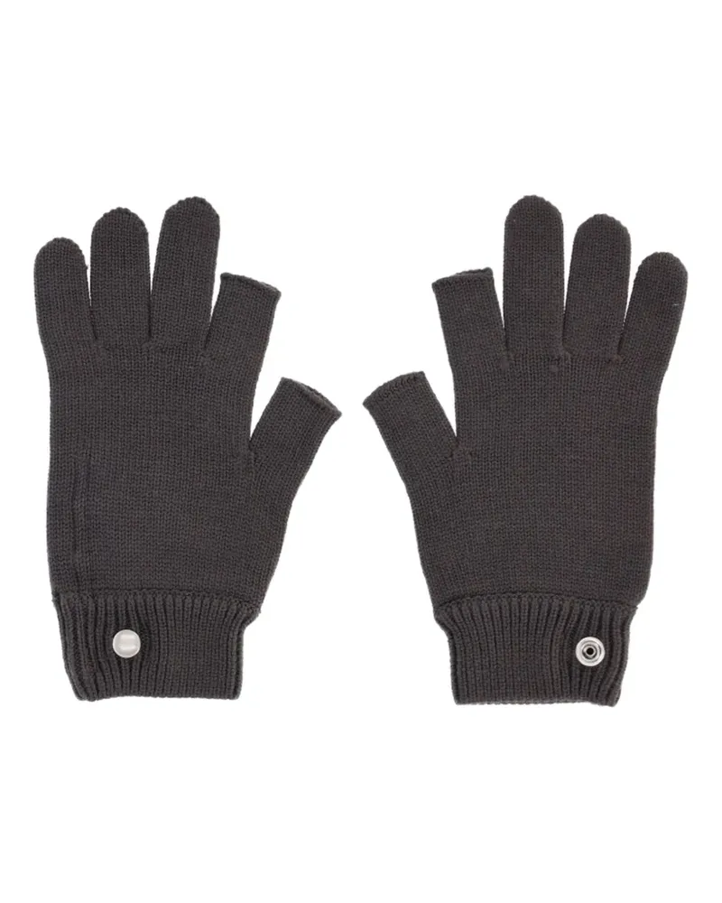 Rick Owens Fingerlose Handschuhe - Schwarz Schwarz