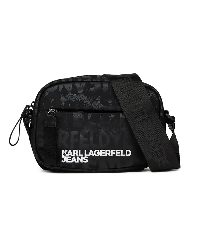 Karl Lagerfeld Kameratasche mit Logo-Print - Schwarz Schwarz