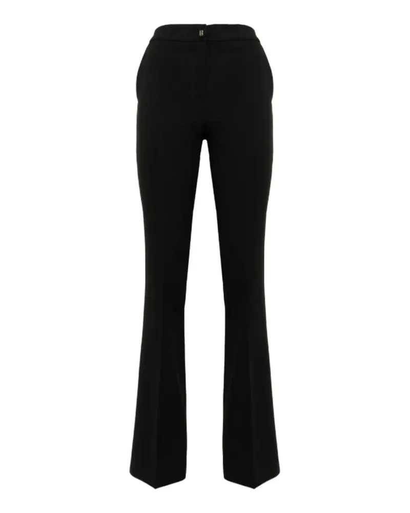 Blumarine Cady flared trousers - Schwarz Schwarz