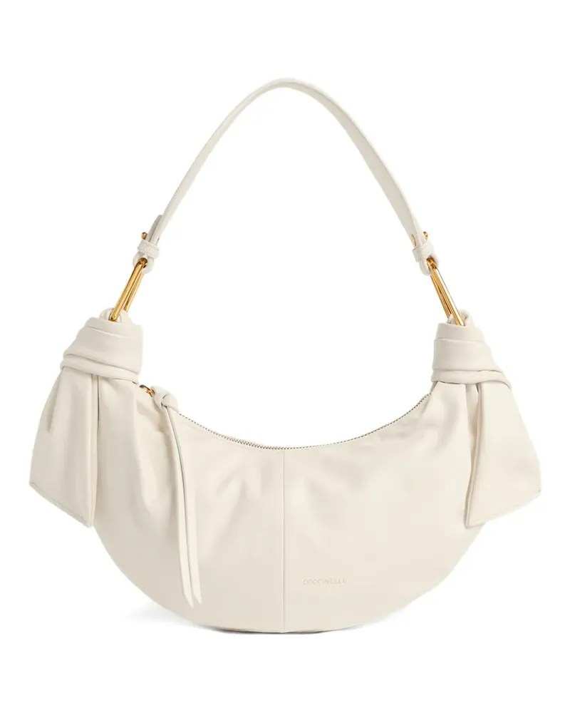 Coccinelle Kleine Furoshiki Schultertasche mit Knoten - Nude Nude