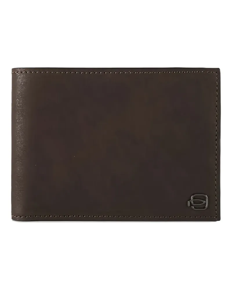 Piquadro leather bifold wallet - Braun Braun
