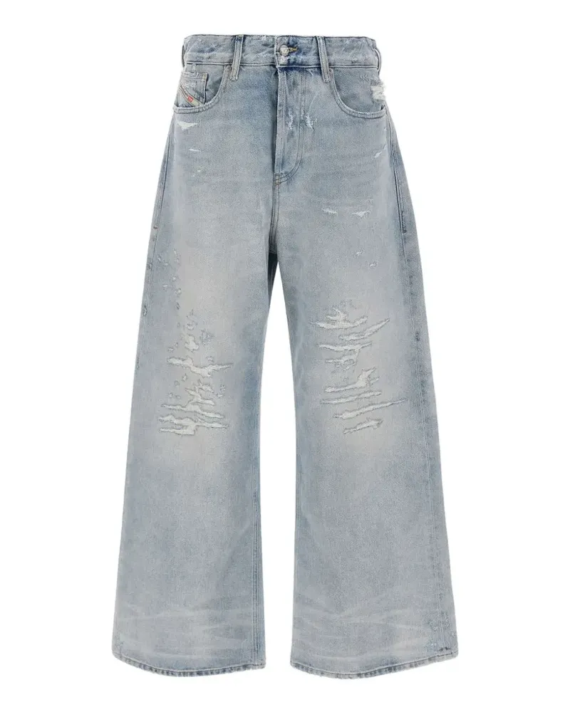 Diesel 1996 D-Sire distressed wide-leg jeans - Blau Blau