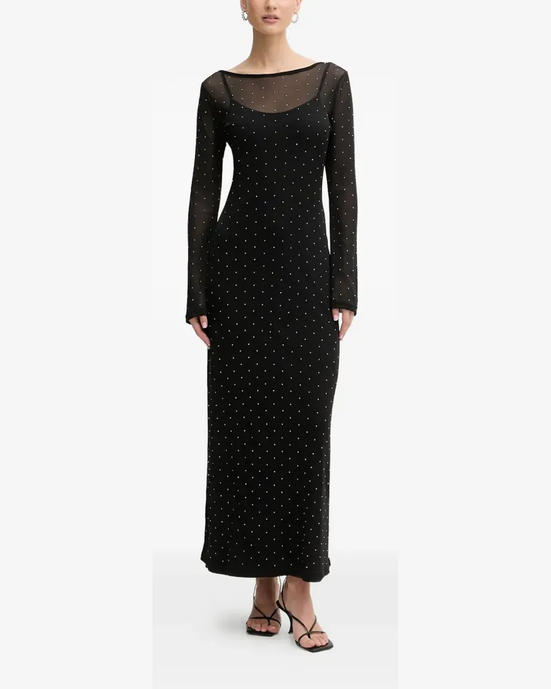 Never Fully Dressed bell-sleeve maxi dress - Schwarz Schwarz
