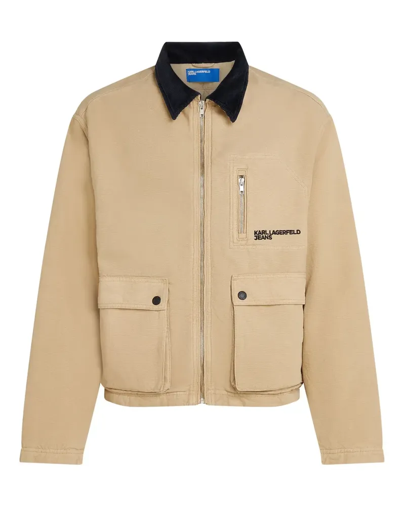 Karl Lagerfeld Jacke aus Baumwolle - Nude Nude