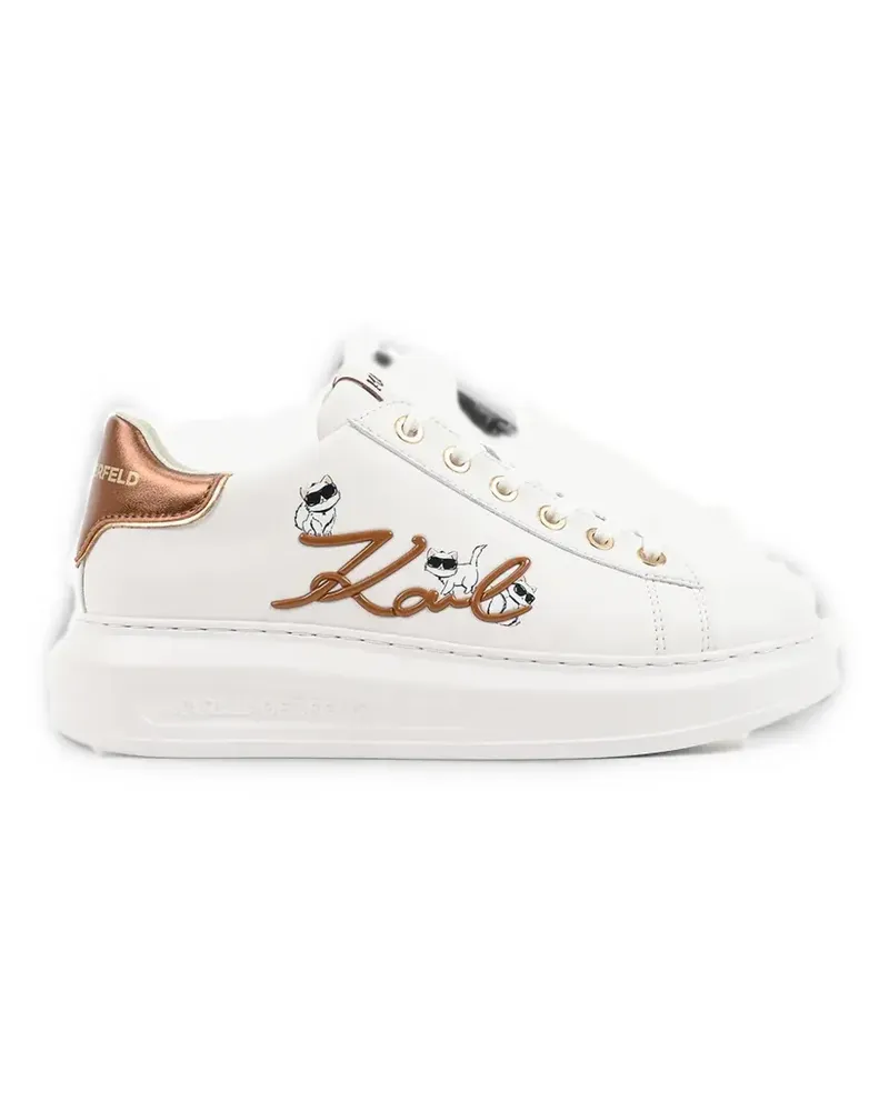 Karl Lagerfeld Kapri logo-patch platform sneakers - Weiß Weiß