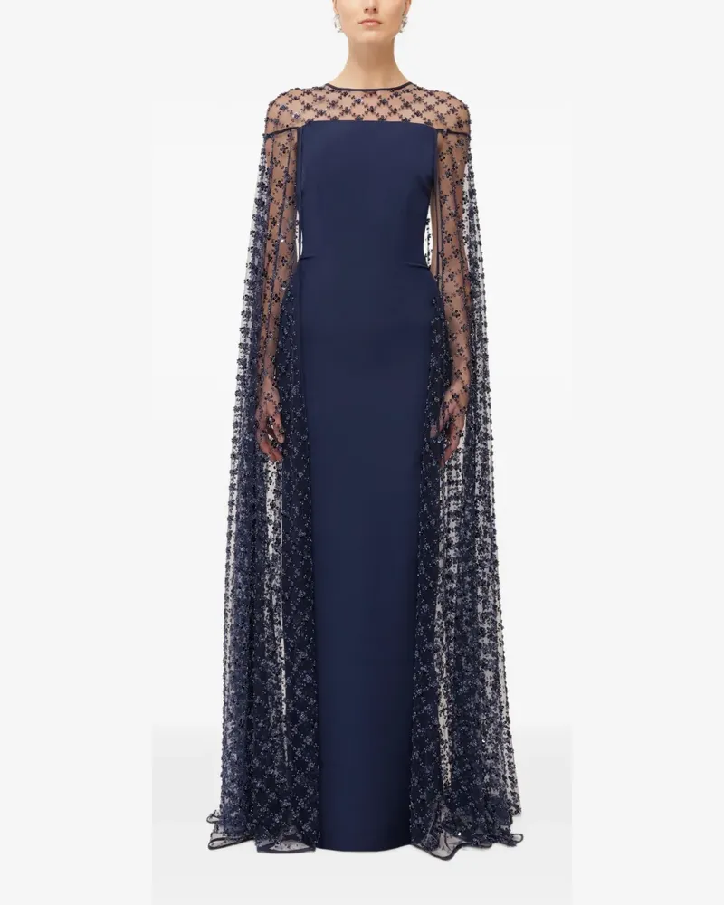NISSA Maxikleid mit Pailletten - Blau Blau